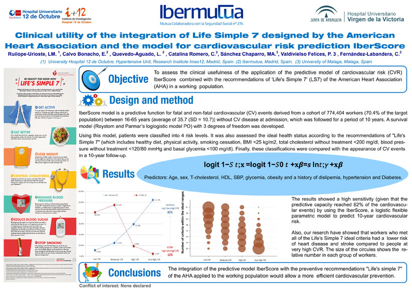 estudio ICARIA de Ibermutua, presente en el Congreso Europeo de Cardiología (ESC Congress 2019)