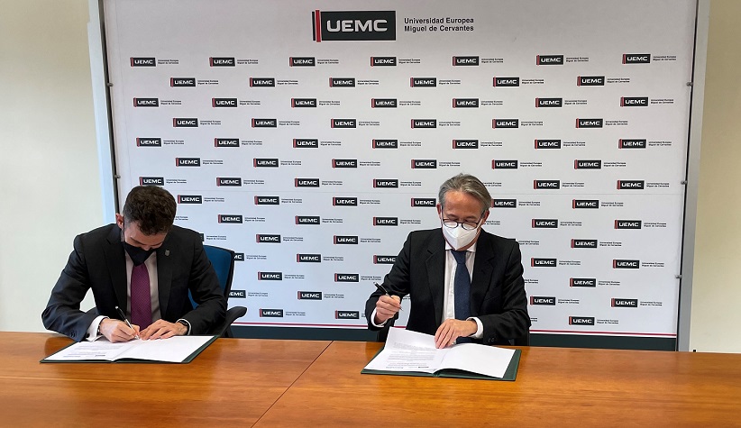 Firma convenio Ibermutua con la Universidad Europea Miguel Cervantesd