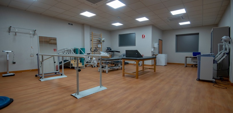 Sala de Rehabilitación del Centro de Ibermutua en Baza